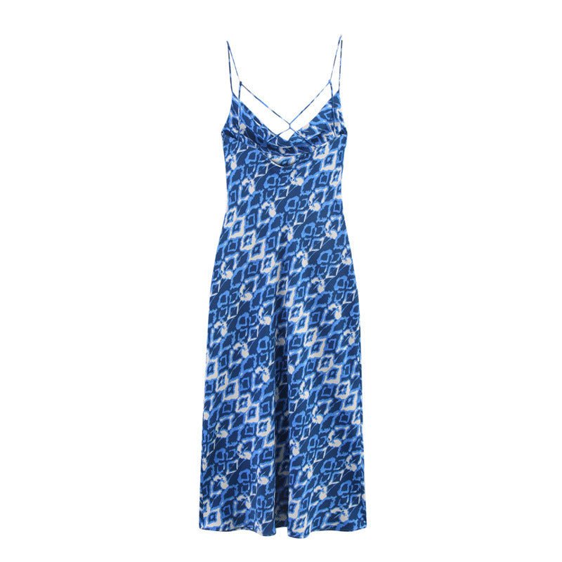 Corrugated Printed Underwear Midi Skirt Dress - watkins innovators