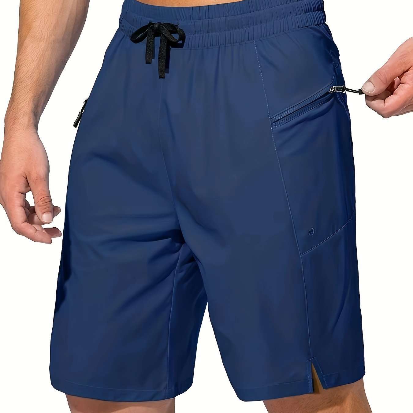 Solid Color Men's Quick-drying Beach Shorts - watkins innovators