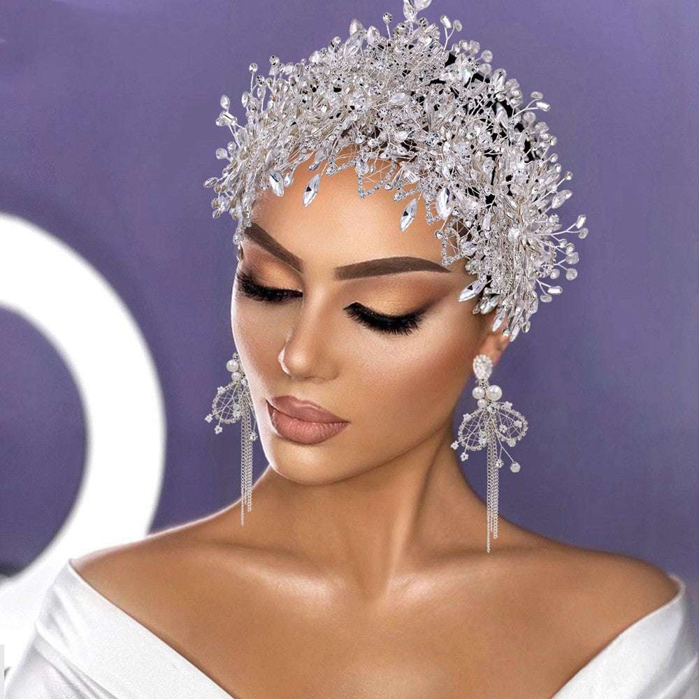 Bridal Tiara Wedding Crystal Crown Handmade Accessories - watkins innovators