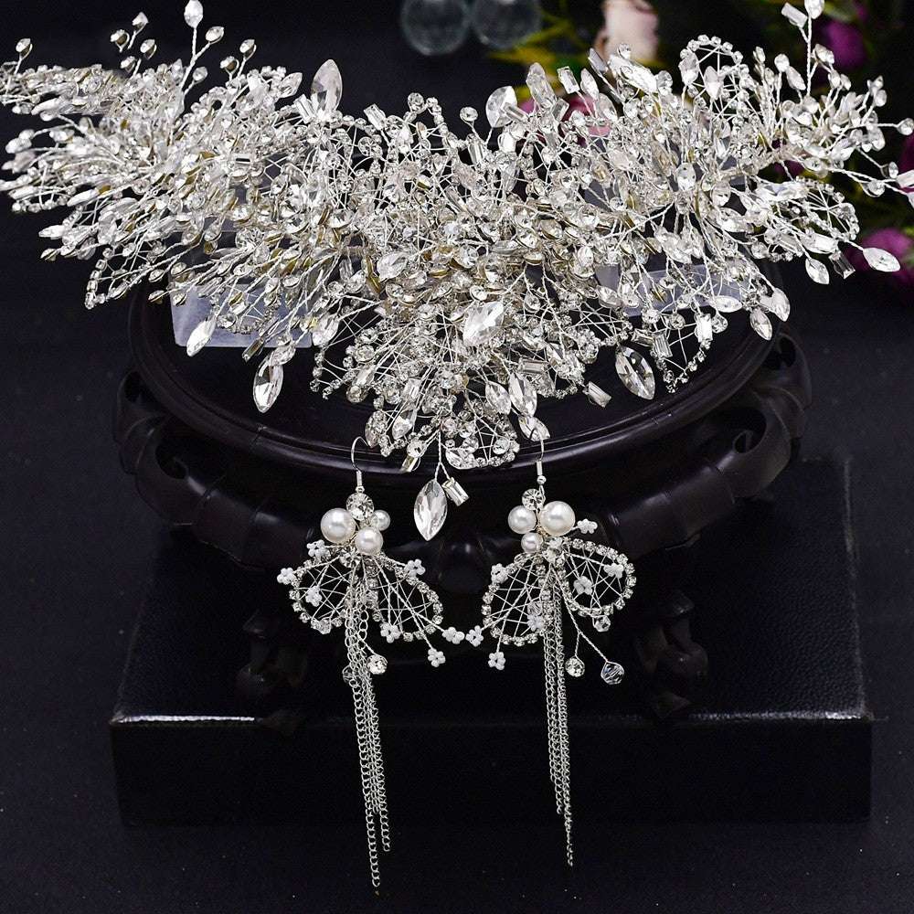 Bridal Tiara Wedding Crystal Crown Handmade Accessories - watkins innovators