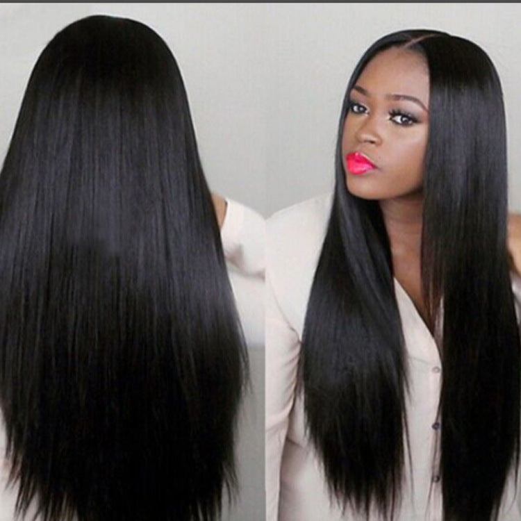 Black long straight hair wig cover - watkins innovators