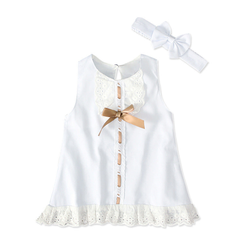 Girls baby sleeveless bow skirt - watkins innovators