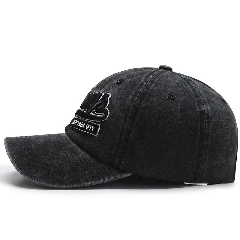 Washed denim casual baseball cap - watkins innovators