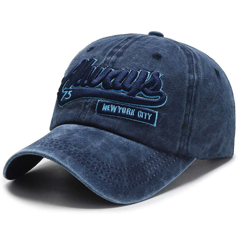 Washed denim casual baseball cap - watkins innovators