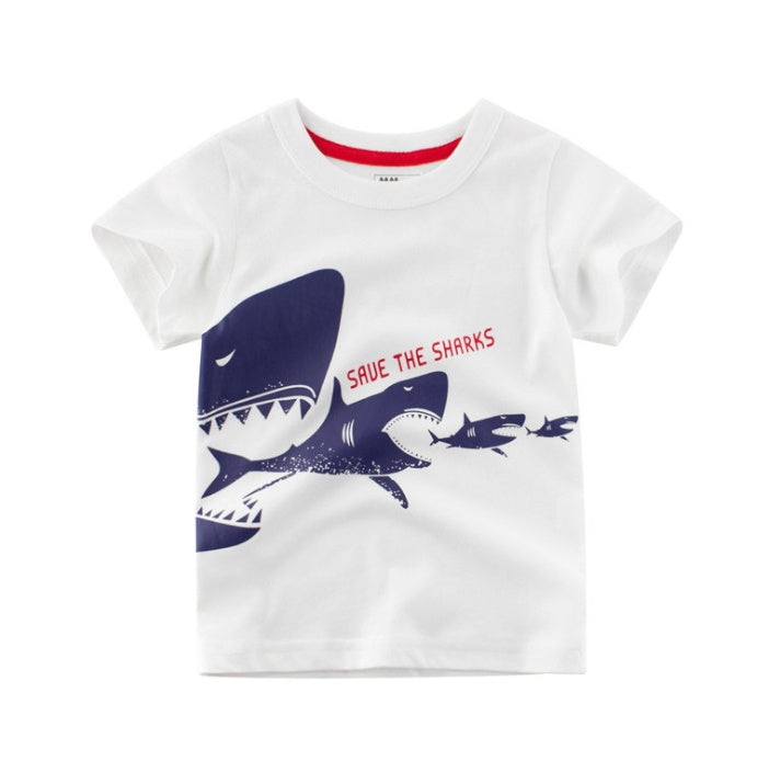 Children's Wear Summer New Korean Children's Boys Cotton T-shirt Men's Treasure In Children's Short Sleeves - watkins innovators