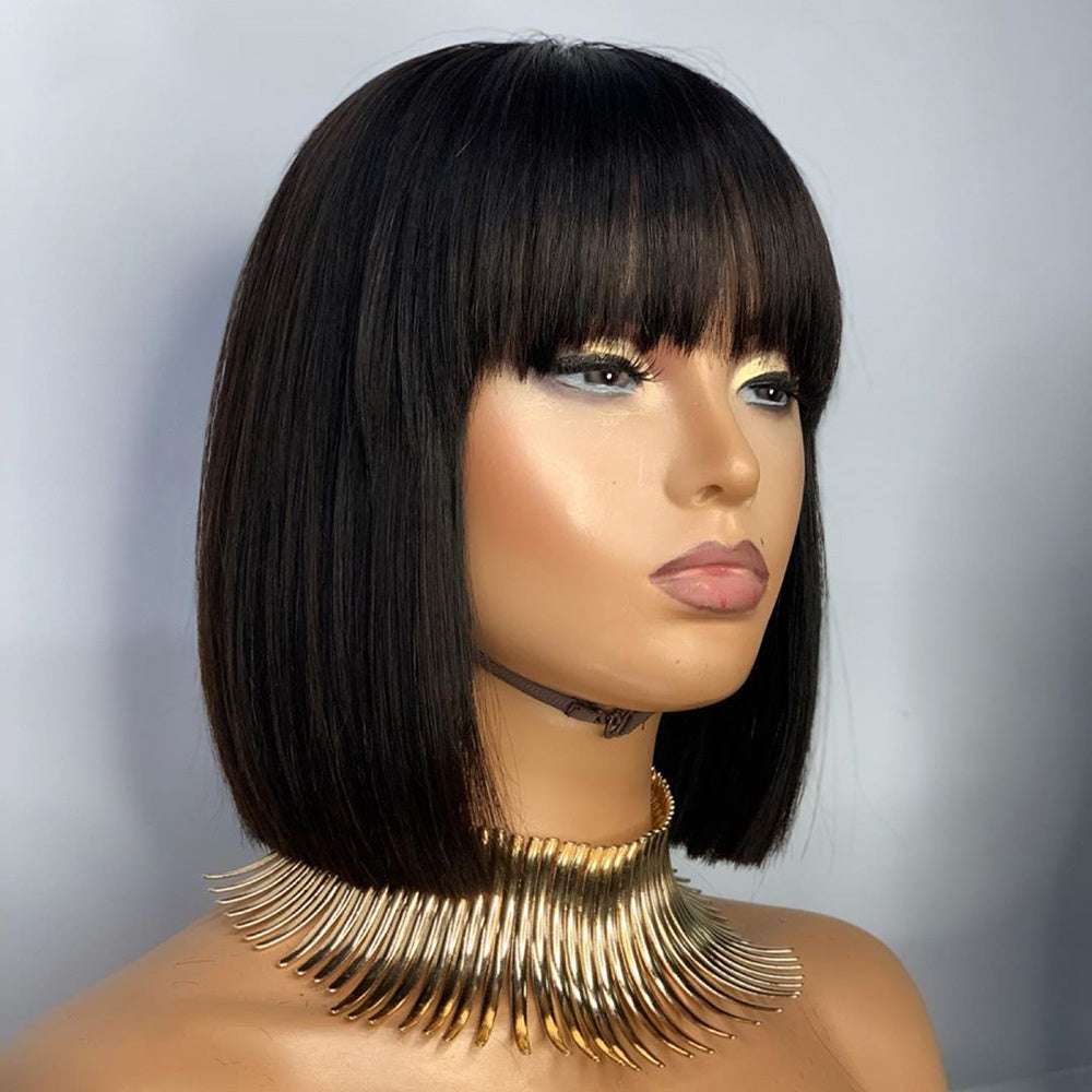 Beauty Short Straight Hair Boobs Face Shaping Headgear - watkins innovators