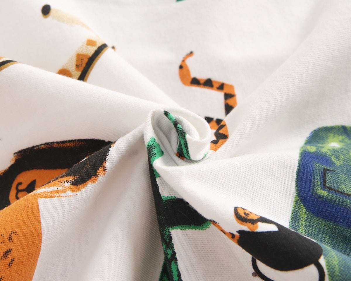 Baby Clothes Korean Children'S Clothing Baby Boy Animal Print Short Sleeve T-Shirt Shorts Two Piece Set Summer - watkins innovators