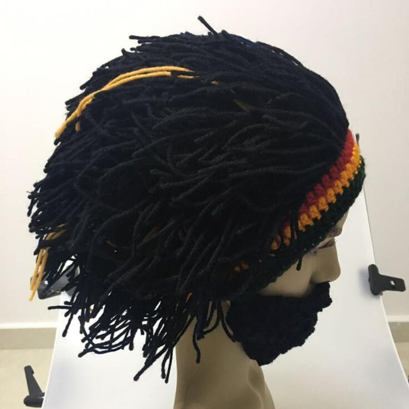 1Pc Reggae Jamaican Rasta Hat Dreadlocks Wig Caribbean Beret Cap Beret Dress Apparel Accessories Fashion Style New - watkins innovators