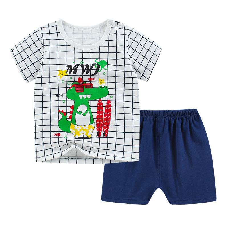 Summer Infant Newborn Baby Boy Clothes Children Clothing Set for Girls Kids T-Shirt Shorts 2PCS Outfits Cotton Casual Clothes - watkins innovators