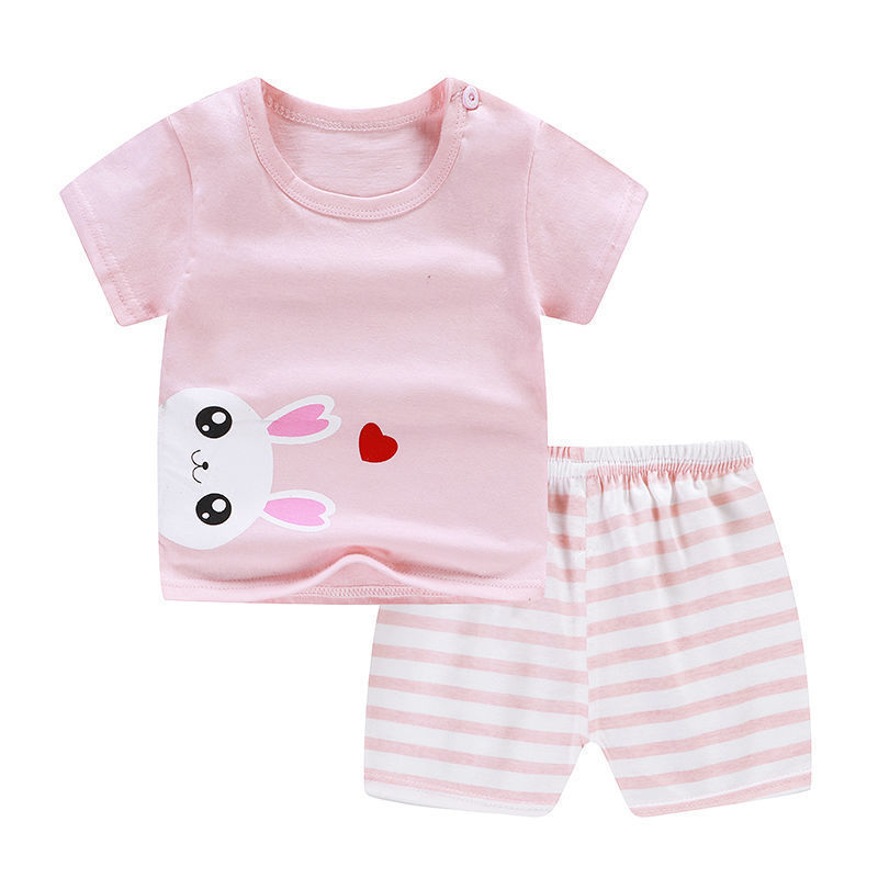 Summer Infant Newborn Baby Boy Clothes Children Clothing Set for Girls Kids T-Shirt Shorts 2PCS Outfits Cotton Casual Clothes - watkins innovators