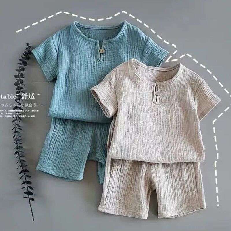 Boy And Girl Baby Short-sleeved Summer Suit - watkins innovators