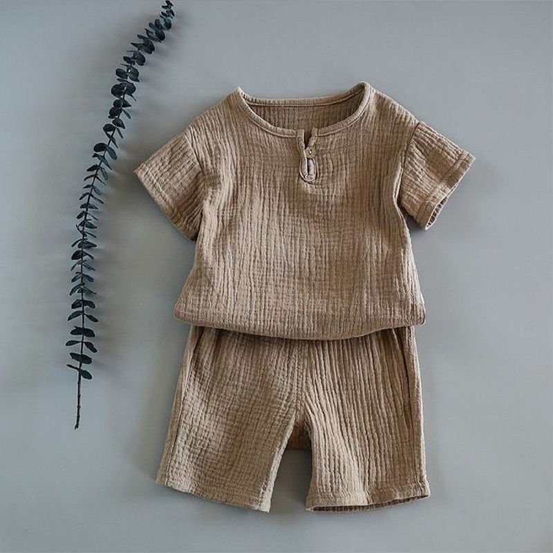 Boy And Girl Baby Short-sleeved Summer Suit - watkins innovators