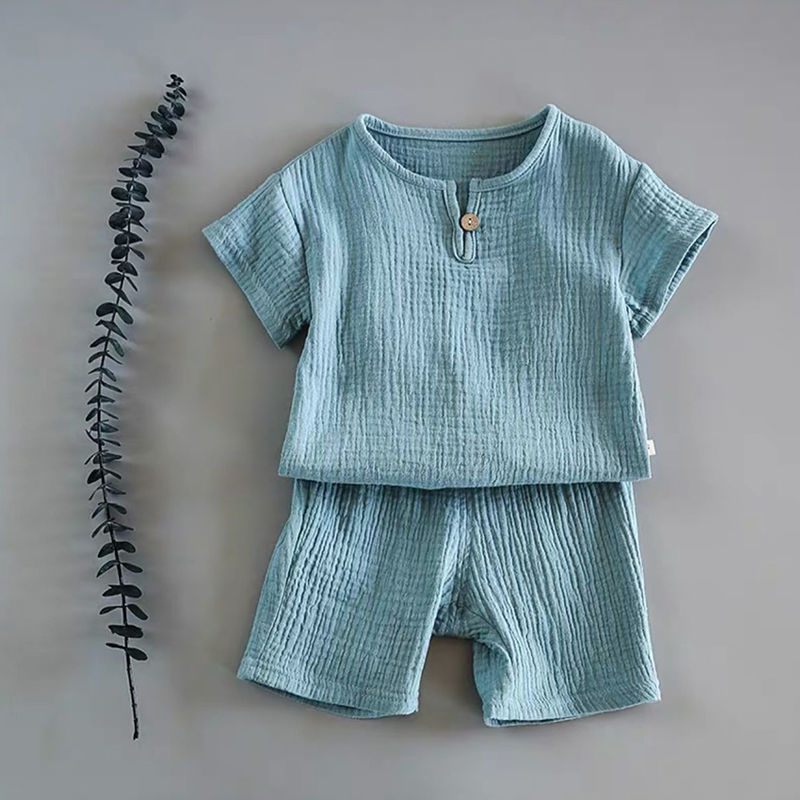 Boy And Girl Baby Short-sleeved Summer Suit - watkins innovators