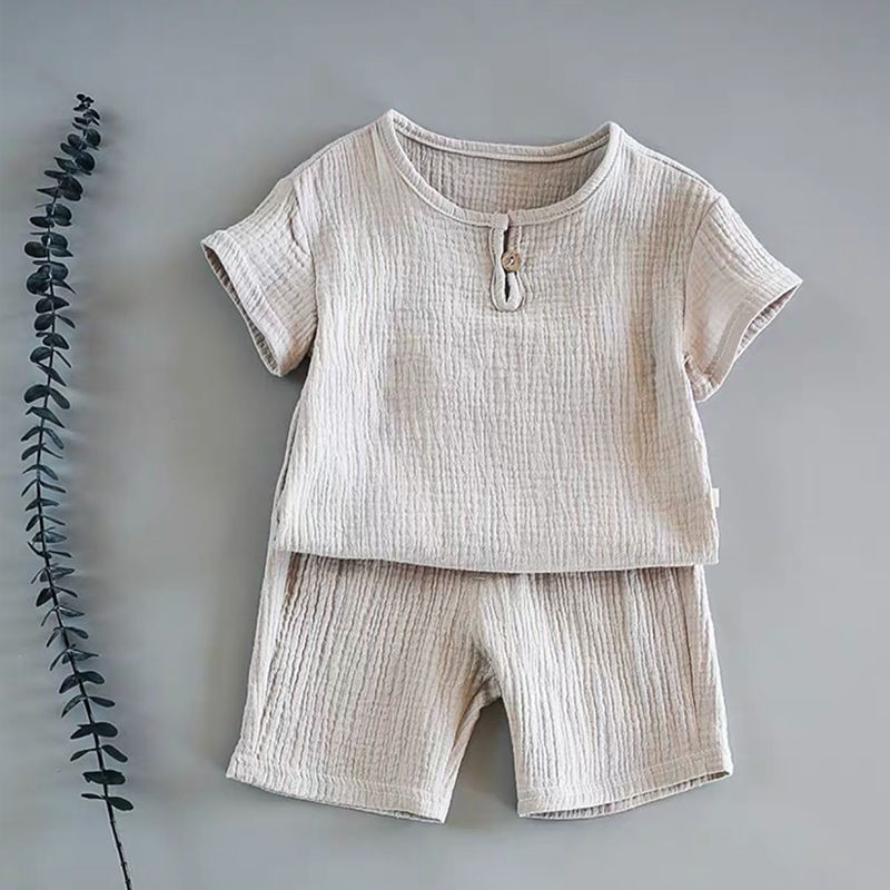 Boy And Girl Baby Short-sleeved Summer Suit - watkins innovators