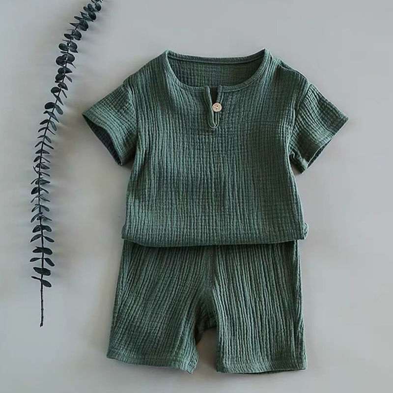 Boy And Girl Baby Short-sleeved Summer Suit - watkins innovators