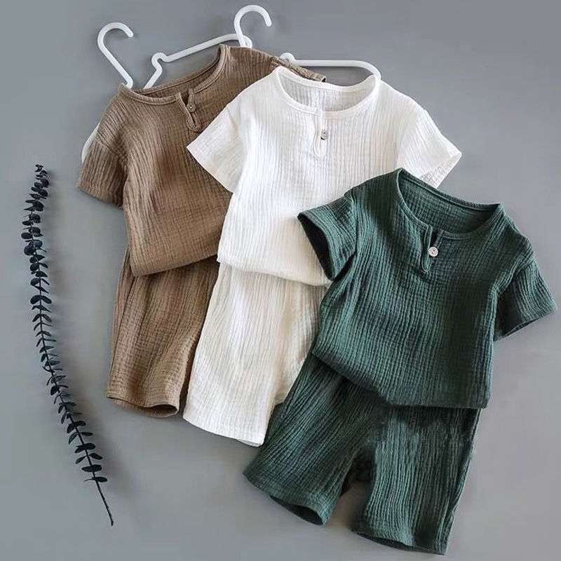 Boy And Girl Baby Short-sleeved Summer Suit - watkins innovators