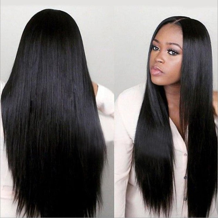 Black long straight hair wig cover - watkins innovators