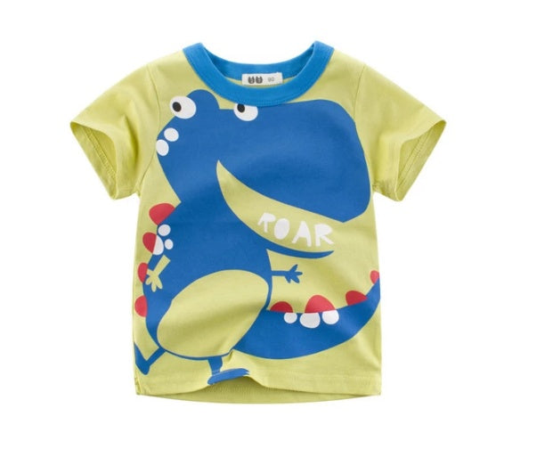 Children's Wear Summer New Korean Children's Boys Cotton T-shirt Men's Treasure In Children's Short Sleeves - watkins innovators