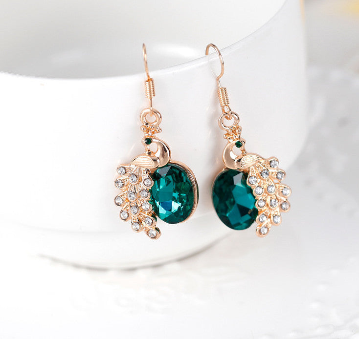 Peacock Rhinestone Two Piece Necklace - watkins innovators
