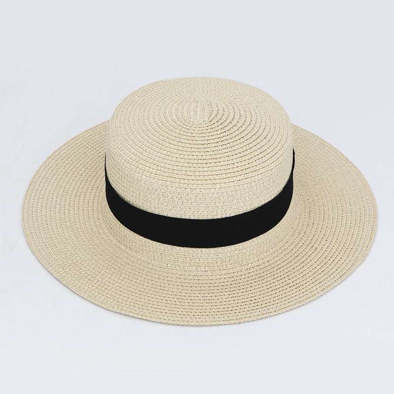 21 Color Square Buckle Dome Panama Lafite Flat Straw Hat - watkins innovators