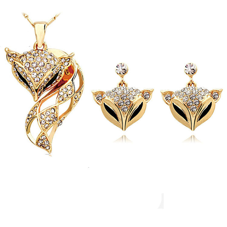 Fox necklace earring set - watkins innovators