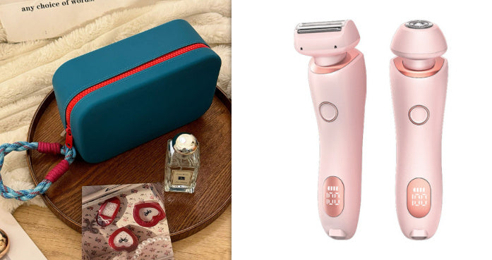 2 In 1 Hair Removal Epilator USB Rechargeable Trimmer Women Body Razor Face Leg Armpit Bikini Hand Pubic Shaver Hair Remover - watkins innovators