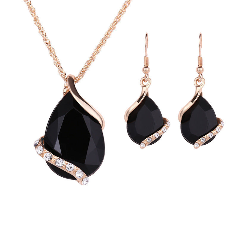 Water Drop Necklace Earring Set - watkins innovators