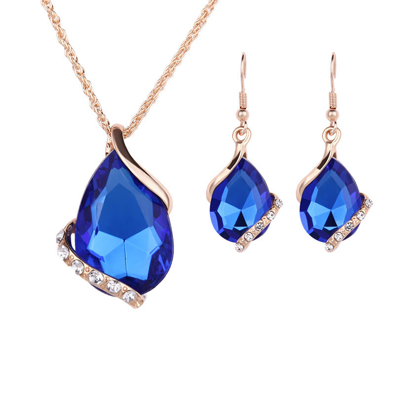 Water Drop Necklace Earring Set - watkins innovators