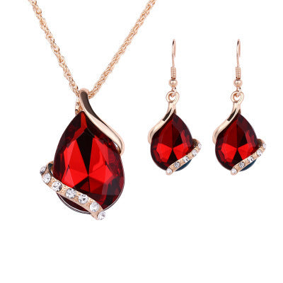 Water Drop Necklace Earring Set - watkins innovators