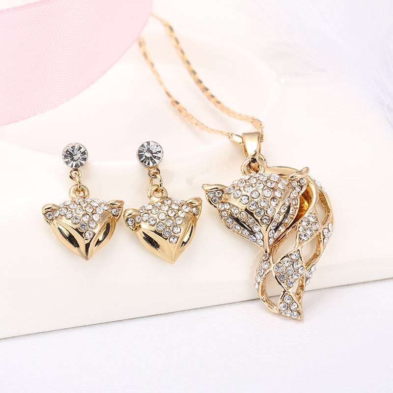 Fox necklace earring set - watkins innovators