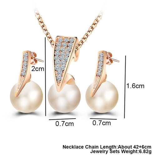 2-piece faux pearl necklace set - watkins innovators