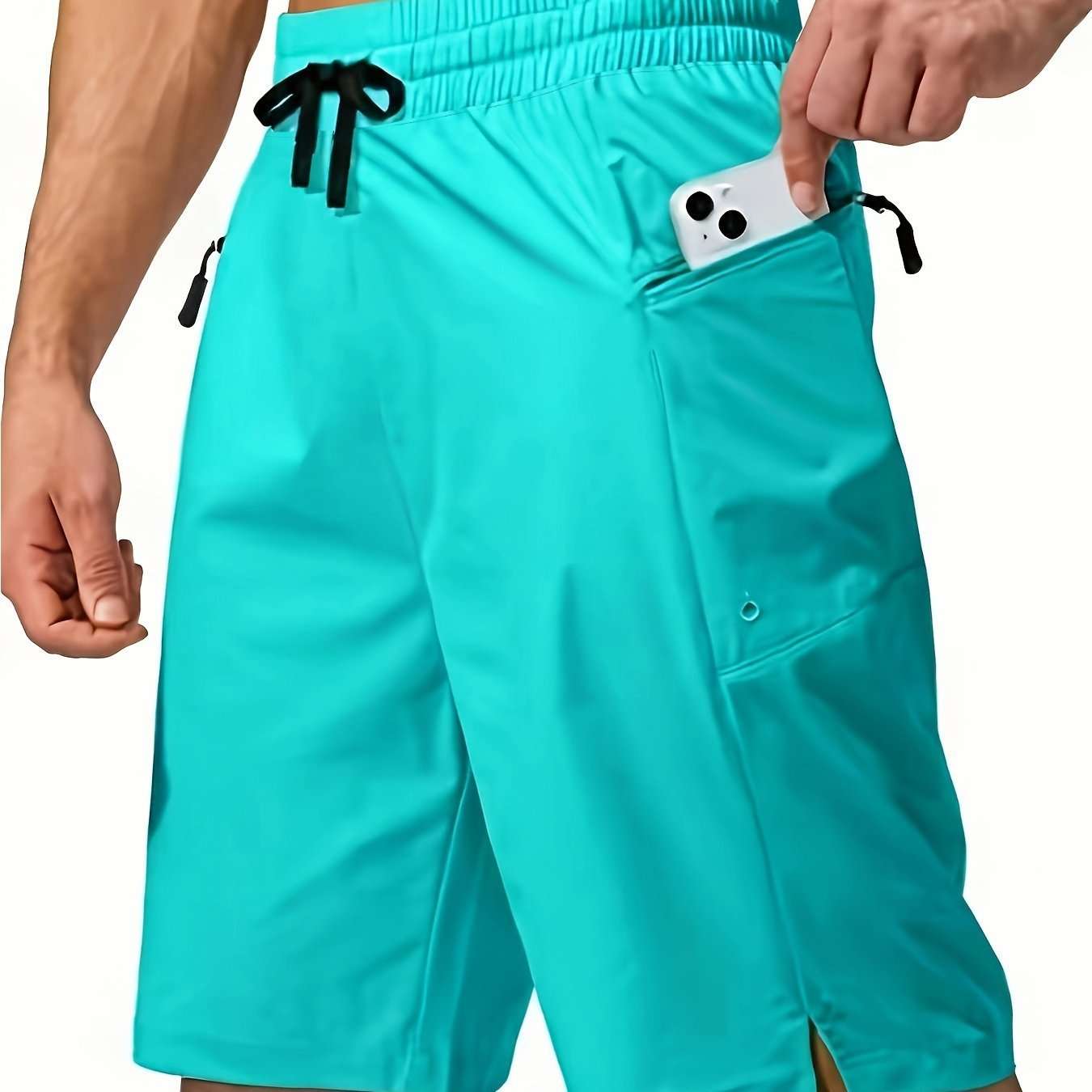Solid Color Men's Quick-drying Beach Shorts - watkins innovators