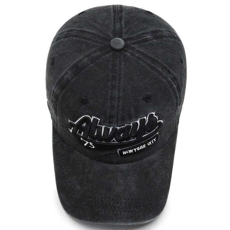 Washed denim casual baseball cap - watkins innovators