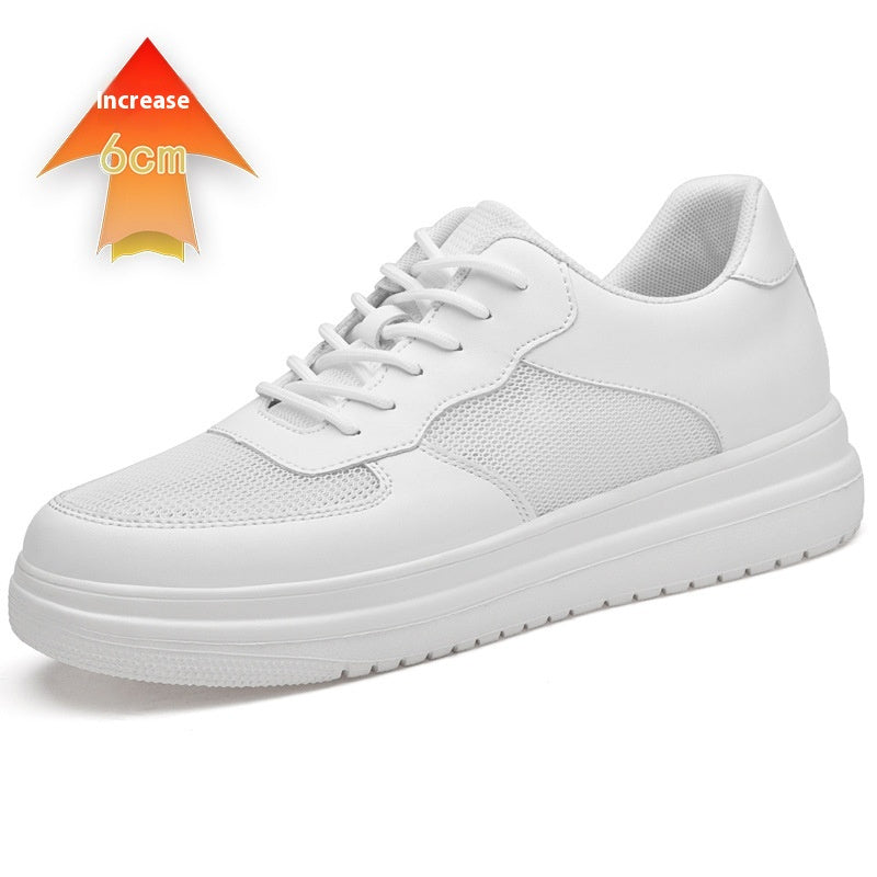 Summer Breathable Invisible Height Increasing Insole Men's Spring Soft Bottom Skateboard Shoes - watkins innovators