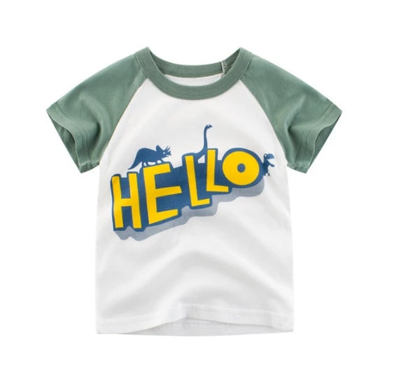 Children's Wear Summer New Korean Children's Boys Cotton T-shirt Men's Treasure In Children's Short Sleeves - watkins innovators