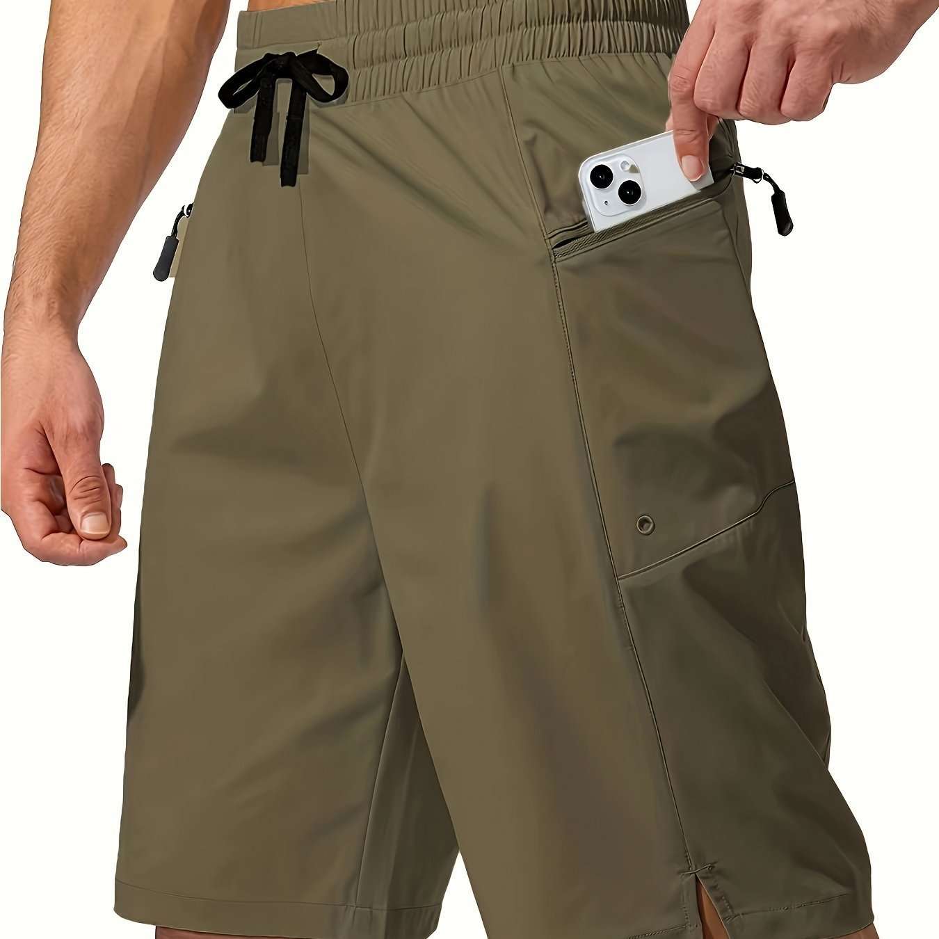 Solid Color Men's Quick-drying Beach Shorts - watkins innovators