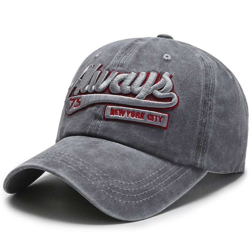 Washed denim casual baseball cap - watkins innovators