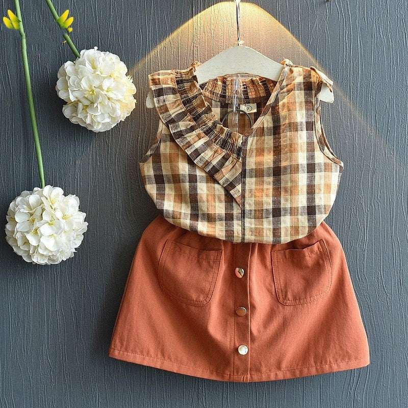 Kids Baby Girls Clothing Sets Summer TShirtsskirt Clothes - watkins innovators