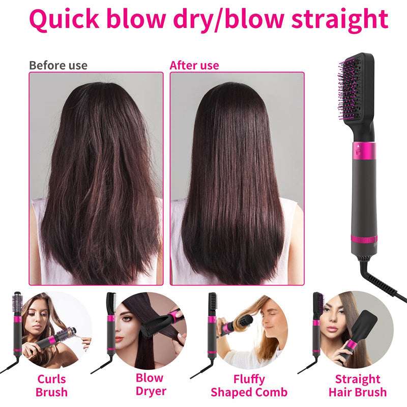 Professional 5 In 1 Hair Dryer Brush Dryer And Straightening Brush Electric Hair Styling Tool Automatic Hair Curler Beauty Supplies Gadgets - watkins innovators