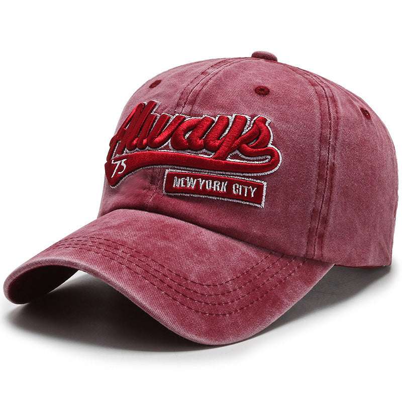 Washed denim casual baseball cap - watkins innovators