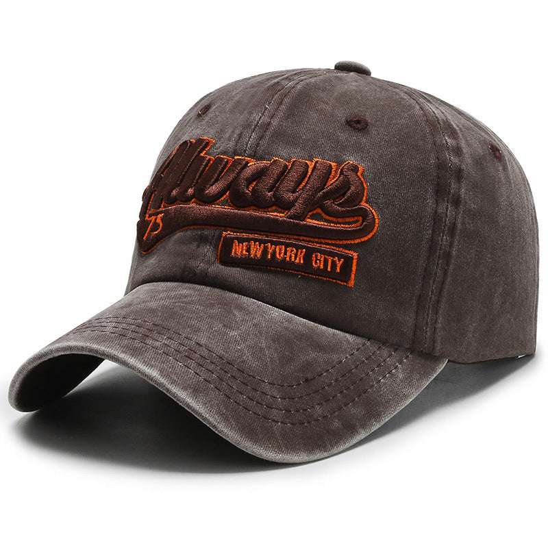 Washed denim casual baseball cap - watkins innovators