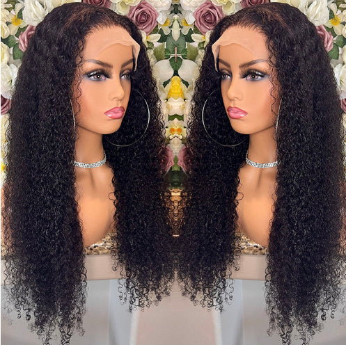 Brazilian Kinky Curly Lace Front Human Hair Wigs - watkins innovators