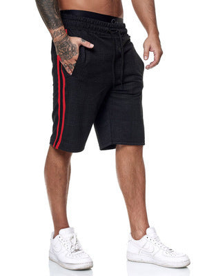 Casual Sports Checkered Striped Fashionable Slim Fit Shorts - watkins innovators