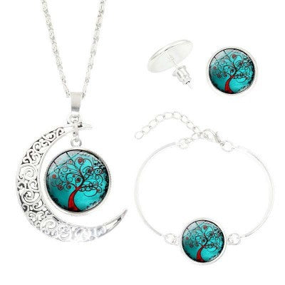 Tree of Life Time Gemstone Stud Earrings - watkins innovators