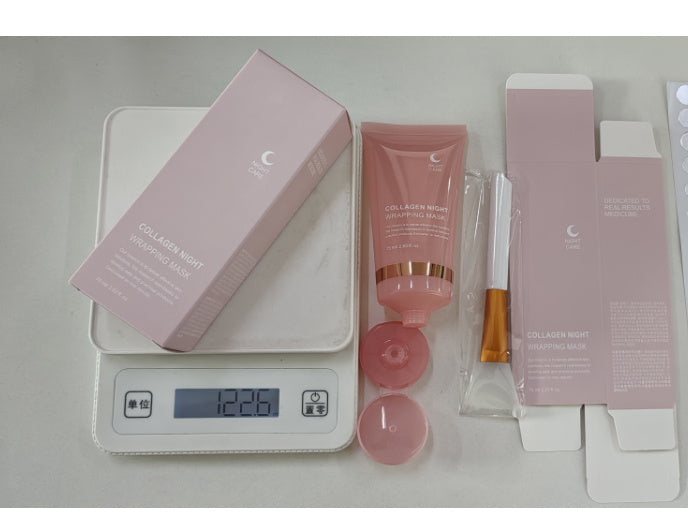 Face Night Mask Collagen Wrapping Mask Natural Ingredients Firming Elasticity & Hydration Anti-wrinkle For Skin Care - watkins innovators