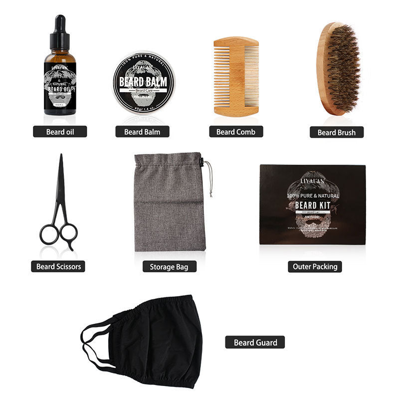 Beard Growth Kit For Men Hair Enhancer Thicker Mustache Grooming - watkins innovators