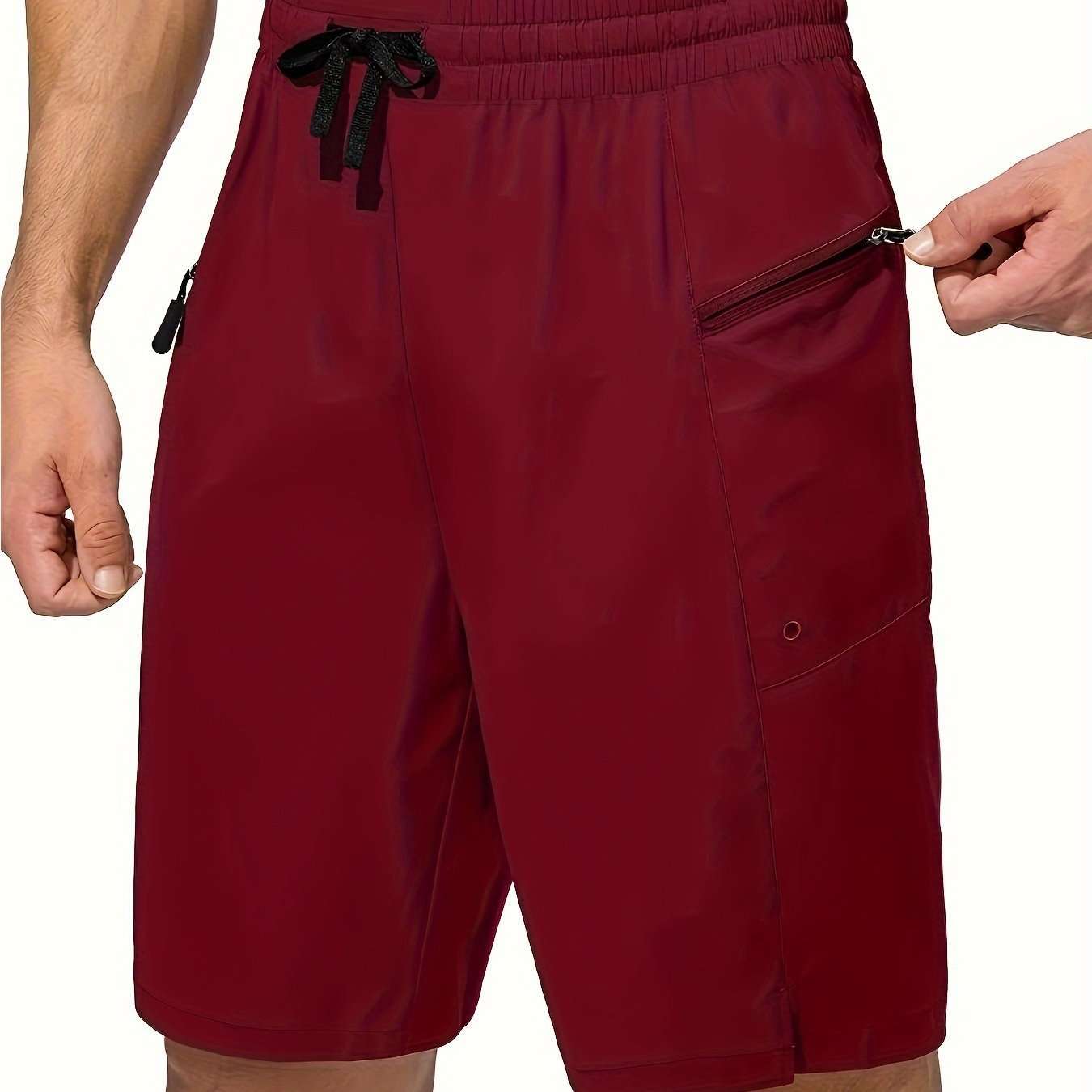 Solid Color Men's Quick-drying Beach Shorts - watkins innovators