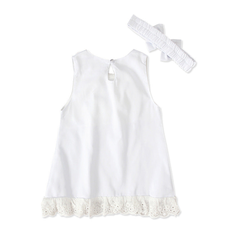 Girls baby sleeveless bow skirt - watkins innovators
