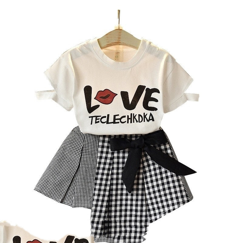 Kids Baby Girls Clothing Sets Summer TShirtsskirt Clothes - watkins innovators