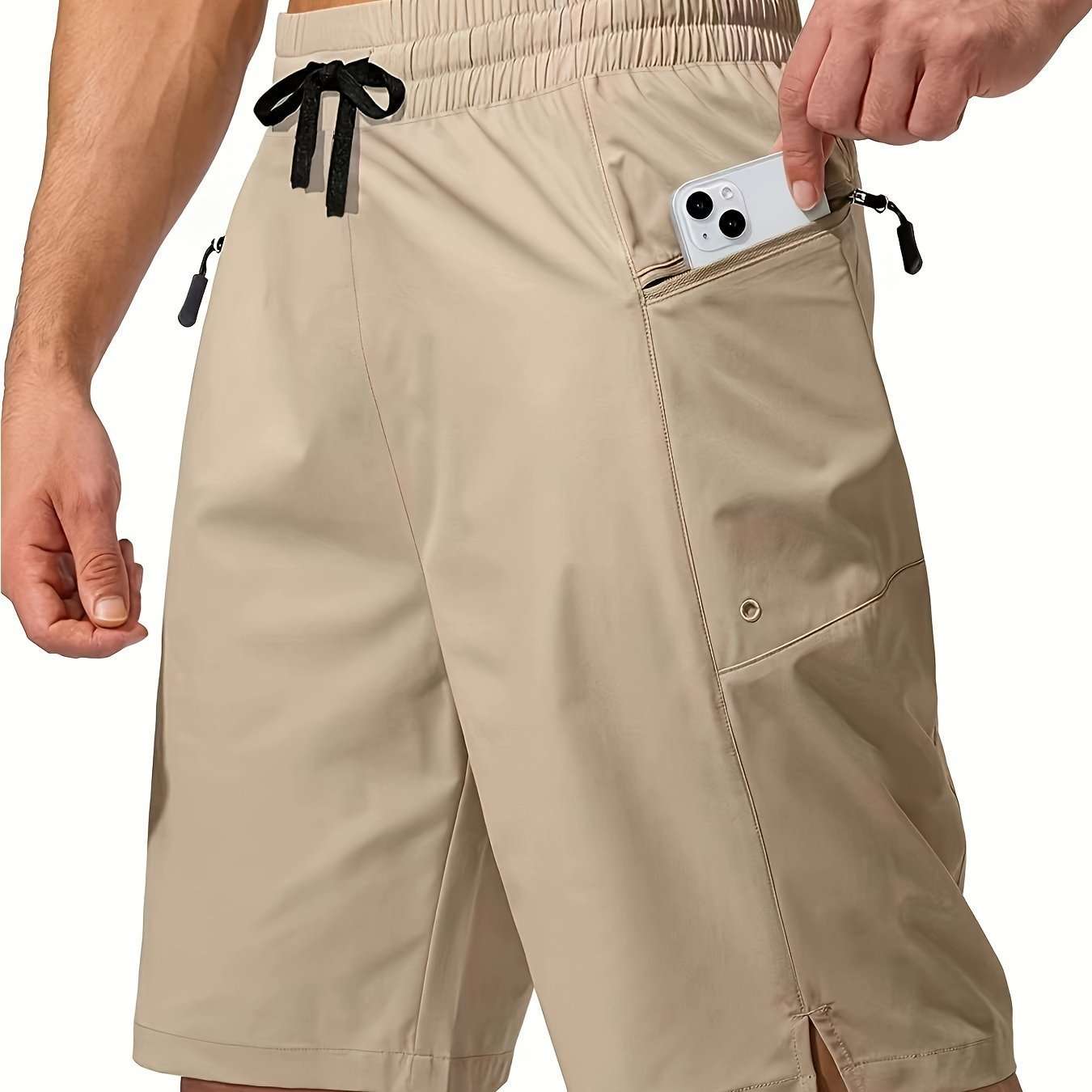Solid Color Men's Quick-drying Beach Shorts - watkins innovators